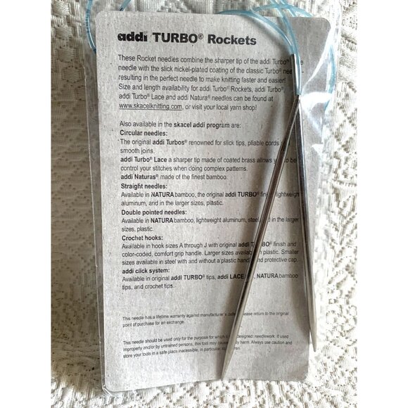 Addi Turbo Rockets Circular Knitting Needle 24 inch US4 - New - Picture 4 of 11